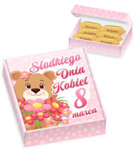 Pudełko prezentowe  - DZIEŃ KOBIET  (wzór 2)