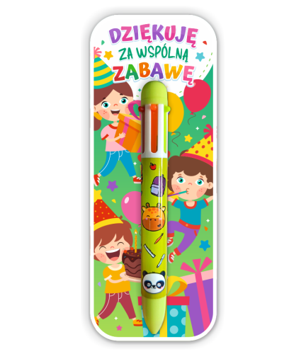 Podziękowanie dla gości - Upominek - Długopis Wielokolorowy (wzór 4)