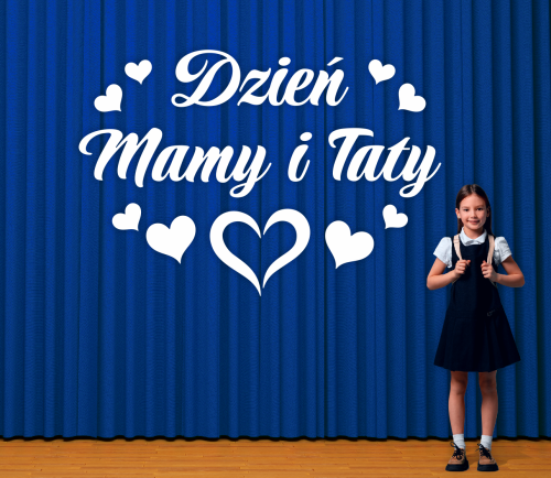 Dekoracja napis: Dzień Mamy i Taty