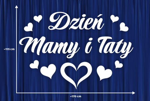 Dekoracja napis: Dzień Mamy i Taty