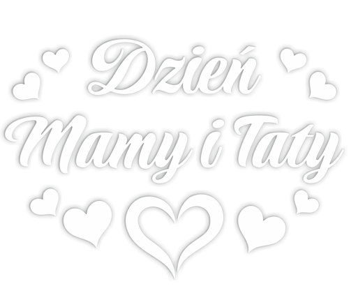 Dekoracja napis: Dzień Mamy i Taty