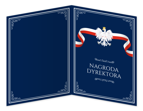 Dyplom: Nagroda Dyrektora - wzór 4 (składany, format A4+)
