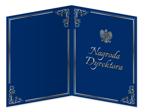 Dyplom: Nagroda Dyrektora - wzór 2 (składany, format A4+)