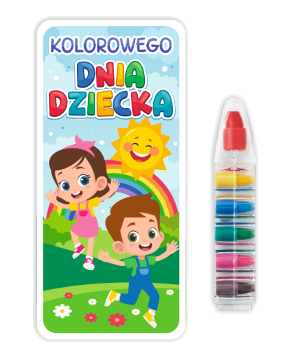 Upominek na Dzień Dziecka - Kredka Wielokolorowa (wzór 1)