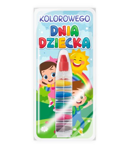 Upominek na Dzień Dziecka - Kredka Wielokolorowa (wzór 1)