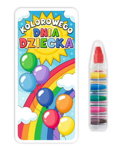 Upominek na Dzień Dziecka - Kredka Wielokolorowa (wzór 3)