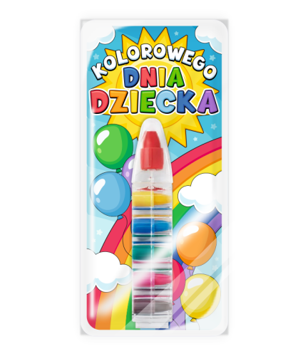 Upominek na Dzień Dziecka - Kredka Wielokolorowa (wzór 3)