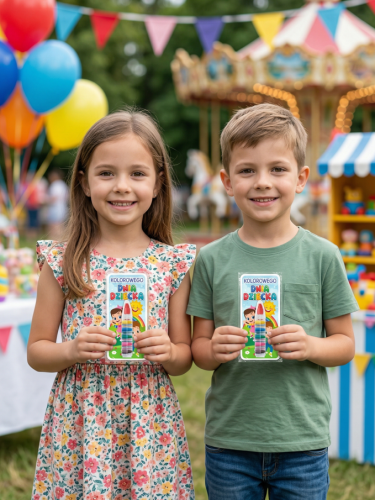 Upominek na Dzień Dziecka - Kredka Wielokolorowa (wzór 1)