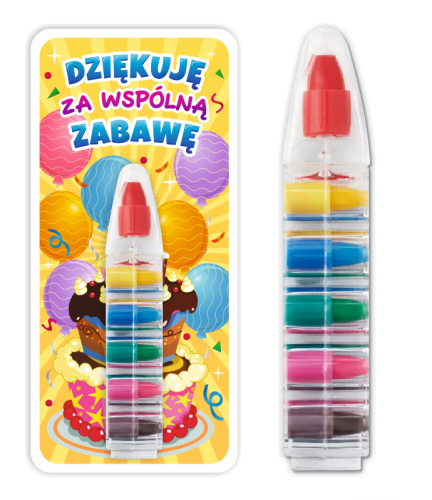 Podziękowanie dla gości - Upominek - Kredka Wielokolorowa (wzór 1)