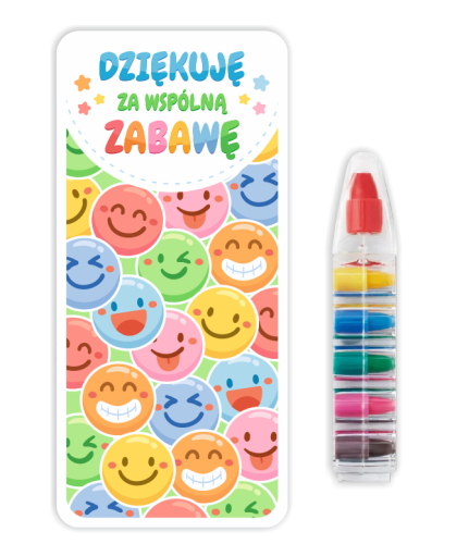 Podziękowanie dla gości - Upominek - Kredka Wielokolorowa (wzór 5)