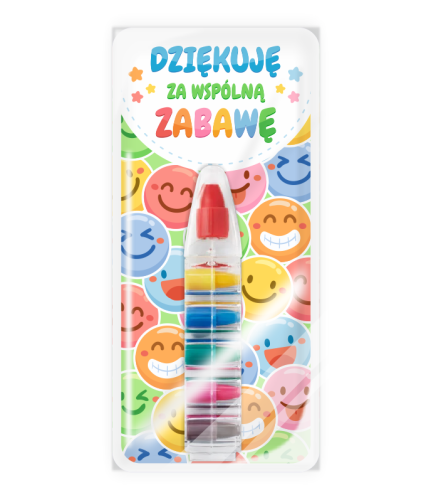 Podziękowanie dla gości - Upominek - Kredka Wielokolorowa (wzór 5)