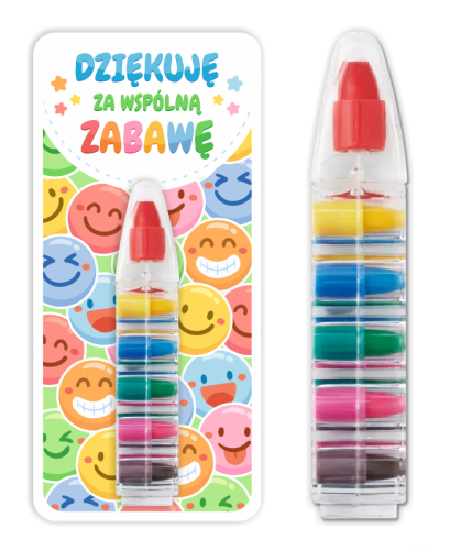 Podziękowanie dla gości - Upominek - Kredka Wielokolorowa (wzór 5) 