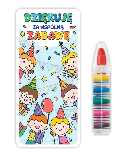 Podziękowanie dla gości - Upominek - Kredka Wielokolorowa (wzór 6)