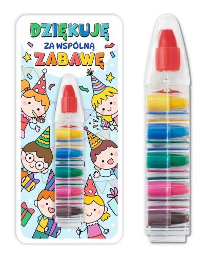 Podziękowanie dla gości - Upominek - Kredka Wielokolorowa (wzór 6)