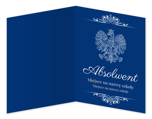 Personalizowana Teczka: Absolwent - wzór 2 (format A4+, z nazwą szkoły)