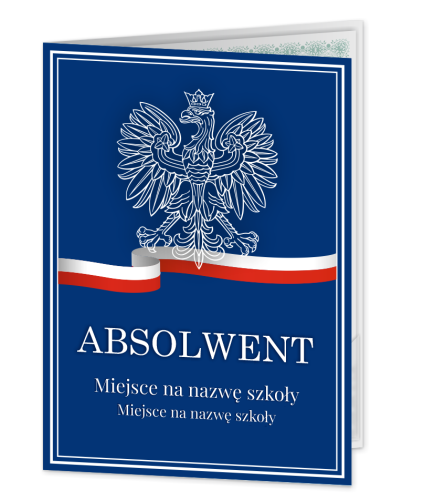 Personalizowana Teczka: Absolwent - wzór 3 (format A4+, z nazwą szkoły)