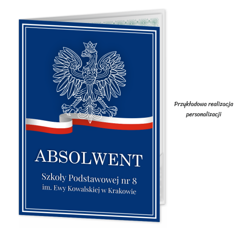 Personalizowana Teczka: Absolwent - wzór 3 (format A4+, z nazwą szkoły)