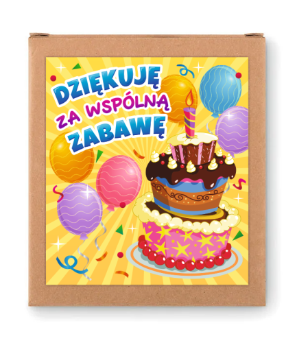 Podziękowanie dla gości - Upominek - Kreda Chodnikowa - wzór 7 (4 kolory)