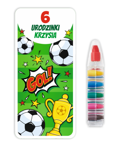 Podziękowanie dla gości - Upominek - Kredka Wielokolorowa (wzór 8) + miejsce na Twój napis