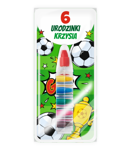 Podziękowanie dla gości - Upominek - Kredka Wielokolorowa (wzór 8) + miejsce na Twój napis