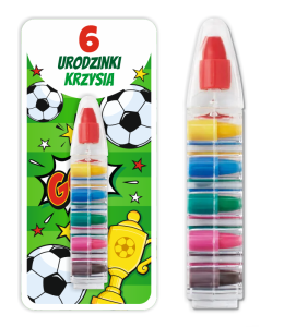 Podziękowanie dla gości - Upominek - Kredka Wielokolorowa (wzór 8) + miejsce na Twój napis 