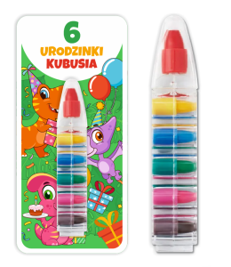 Podziękowanie dla gości - Upominek - Kredka Wielokolorowa (wzór 10) + miejsce na Twój napis 