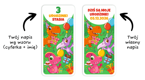 Podziękowanie dla gości - Upominek - Kredka Wielokolorowa (wzór 10) + miejsce na Twój napis