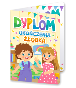 Dyplom: Ukończenia Żłobka - wzór 5 (składany,  format A5)