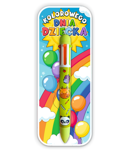 Upominek na Dzień Dziecka - Długopis Wielokolorowy (wzór 5)