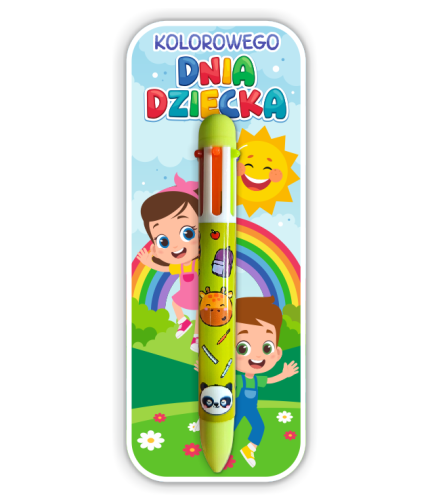Upominek na Dzień Dziecka - Długopis Wielokolorowy (wzór 6)