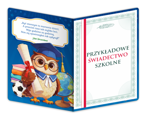 Dyplom: Ukończenia klasy 2 - wzór 3 (składany,  format A4+)