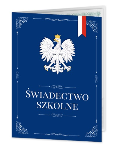 Teczka: Świadectwo Szkolne - wzór 1 (format A4+)