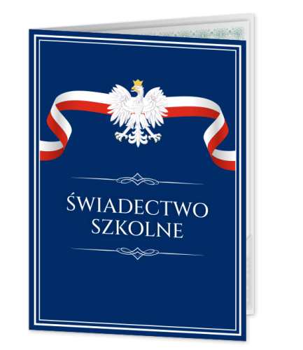 Teczka: Świadectwo Szkolne - wzór 2 (format A4+)