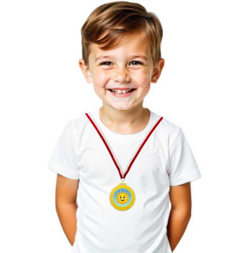 Medal 3D - SŁONECZKO - wzór 31 (+ tasiemka, + własny napis)