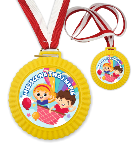 Medal 3D - DZIECI - wzór 28 (+ tasiemka, + własny napis)