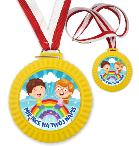 Medal 3D - DZIECI - wzór 23 (+ tasiemka, + własny napis)