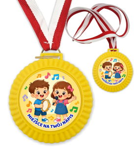 Medal 3D - MUZYCZNY - wzór 41 (+ tasiemka, + własny napis)