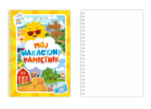 Zestaw prezentowy - WAKACYJNY PAMIĘTNIK - ZAKOŃCZENIE ROKU (notes A5 + długopis)