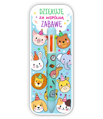 Podziękowanie dla gości - Upominek - Długopis Wielokolorowy (wzór 1)