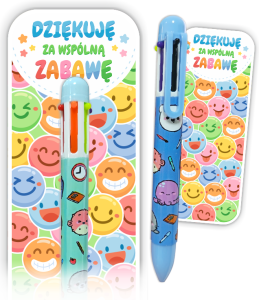 Podziękowanie dla gości - Upominek - Długopis Wielokolorowy (wzór 3)