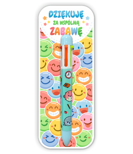 Podziękowanie dla gości - Upominek - Długopis Wielokolorowy (wzór 3)