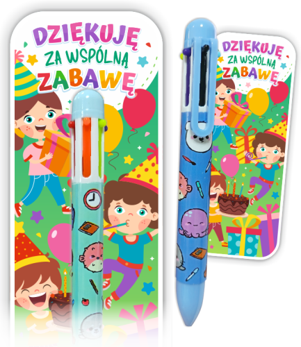 Podziękowanie dla gości - Upominek - Długopis Wielokolorowy (wzór 4)