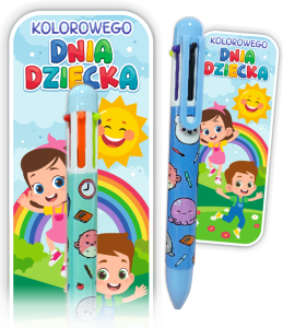 Upominek na Dzień Dziecka - Długopis Wielokolorowy (wzór 6)