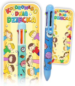 Upominek na Dzień Dziecka - Długopis Wielokolorowy (wzór 7)