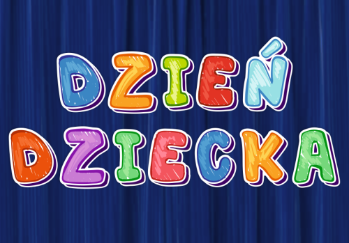 Dekoracja napis: DZIEŃ DZIECKA (wycięte litery)