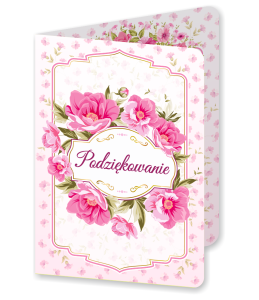 Dyplom: Podziękowanie - wzór 12 (składany,  format A5)