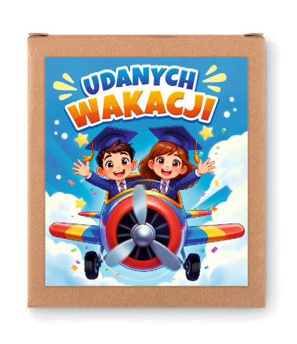 Upominek na Zakończenie Roku Szkolnego - Kreda Chodnikowa - wzór 3 (4 kolory)