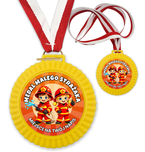 Medal 3D - Strażacki - wzór 51 (+ tasiemka, + własny napis)