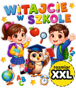 Dekoracja - Witajcie w Szkole - wzór 4 (rozmiar XXL)