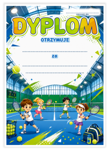 Dyplom: Tenisowy (wzór 4)